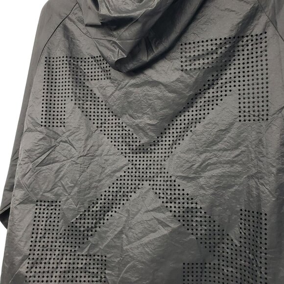 Nike x Off-White Black Windbreaker Jacket Blue Pink Shoelace Strings Womens M - Picture 5 of 14